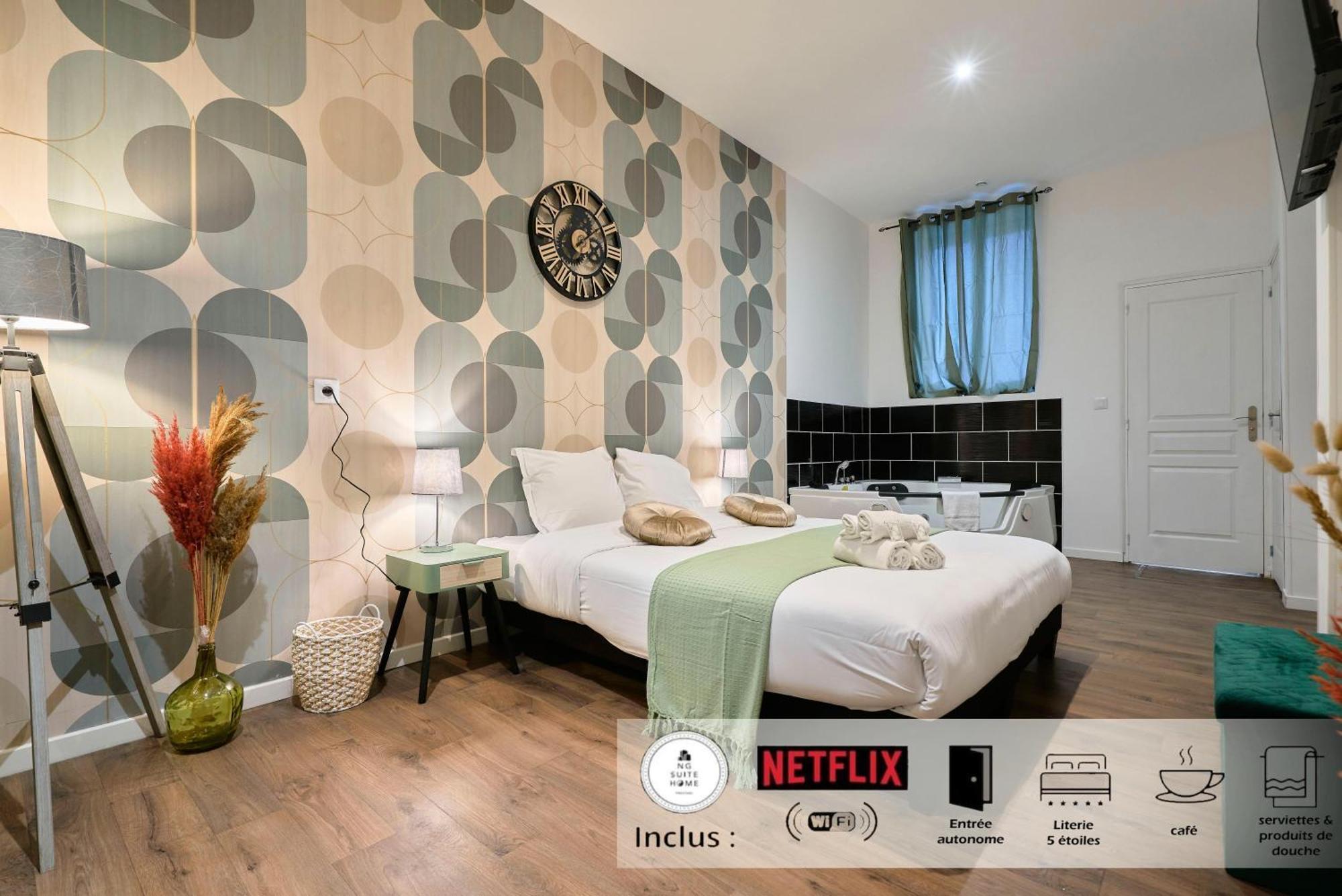 Ng Prestige - Miln 1 - Balneo - Wifi & Netflix Apartment Roubaix Exterior photo